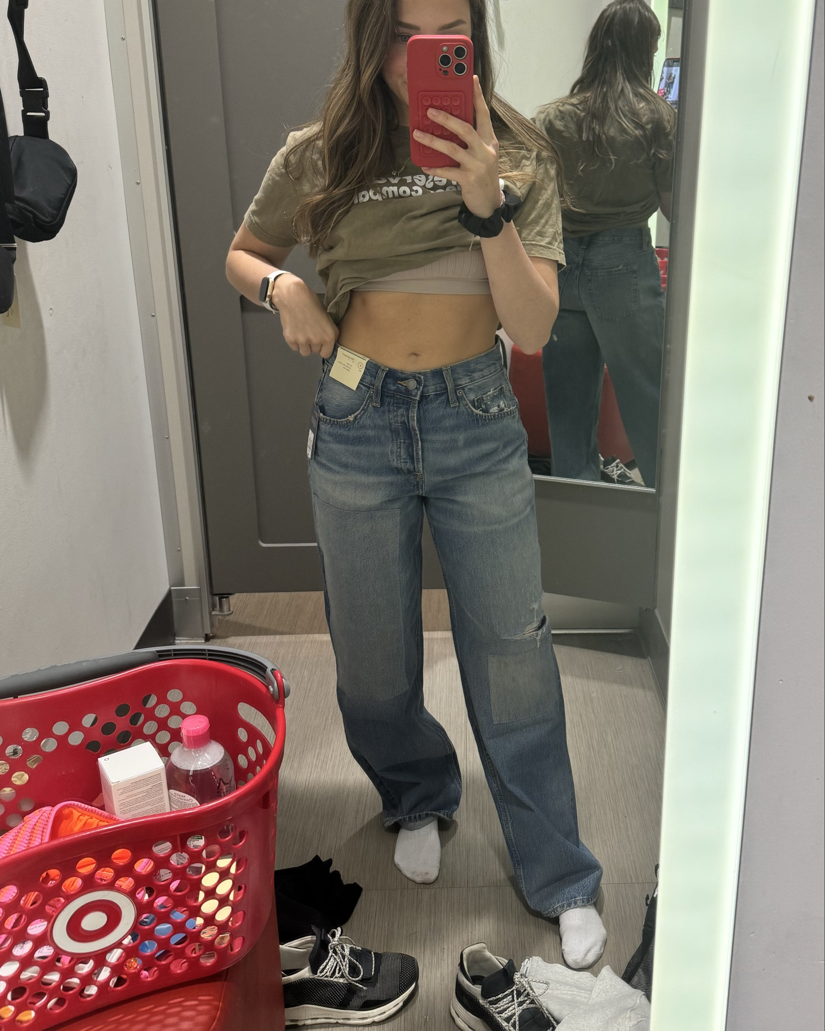 So obsessed with these, didn’t have my size in store but definitely ordering the second they go online!! 🛒 #target #targetcircle #targetjeans #targetfind #baggyjeans 

#LTKSaleAlert #LTKFindsUnder50 #LTKStyleTip