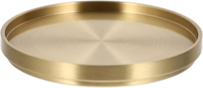 Hemoton Brass Tea Coaster - Golden Non-Slip Heat-Resistant Drink Mat, 2.55x2.55x0.31in, Stylish a... | Amazon (US)