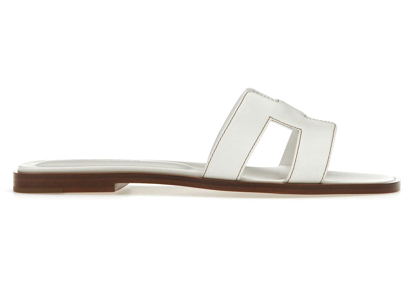 Hermes Oran SandalBlanc Box Calfskin Leather | StockX