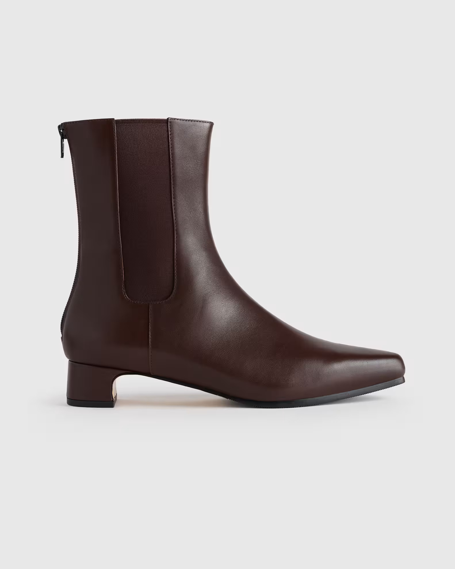 Italian Leather Kitten Heel Ankle Boot | Quince