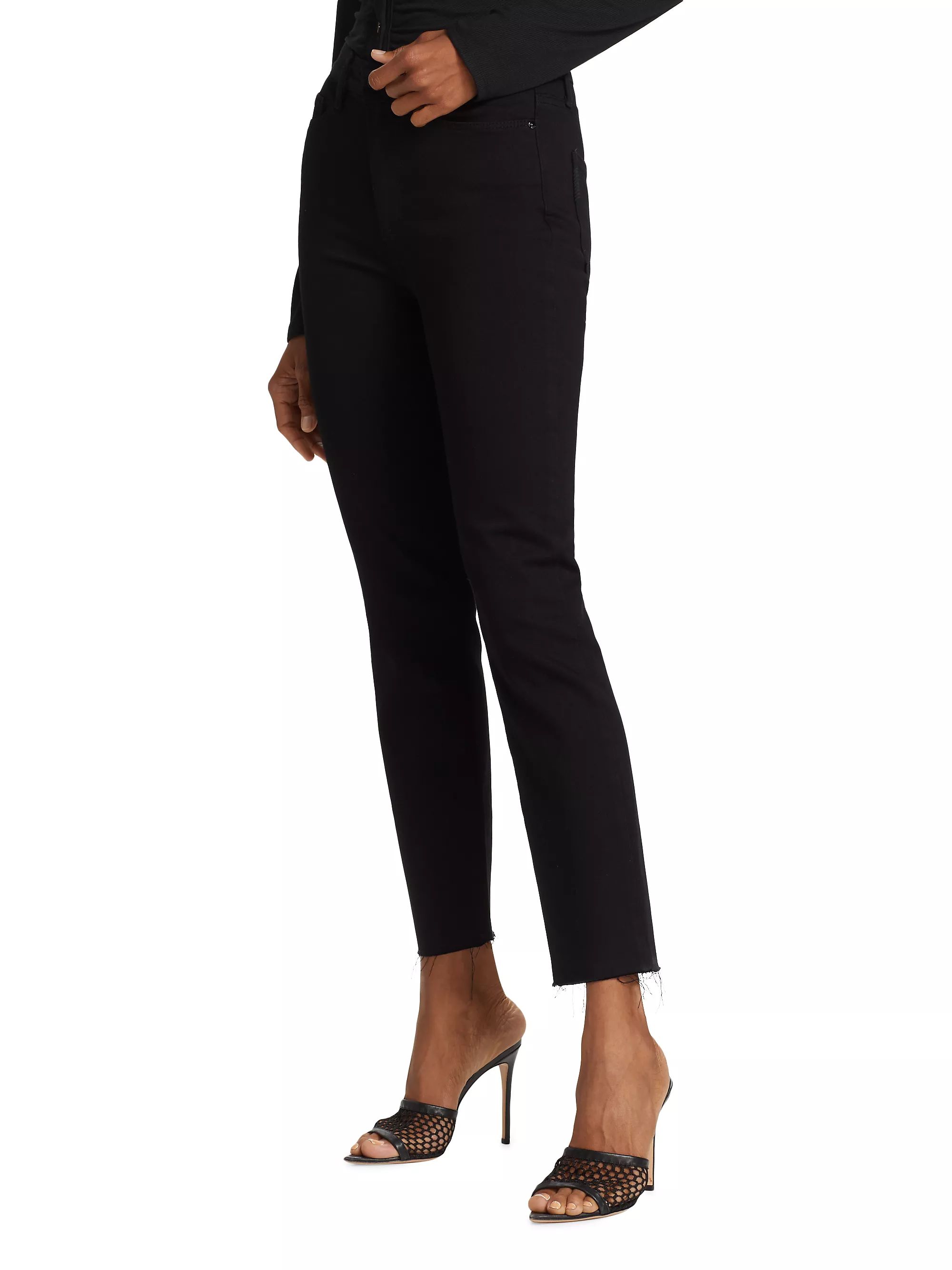 Cindy High-Rise Ankle Straight Jeans | Saks Fifth Avenue