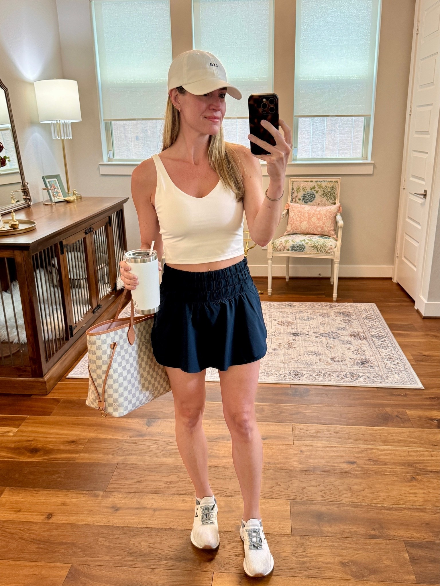 New obsession: this athetic skort is the perfect combo of cute and functional. It’s essentially high waisted running shorts that look like a skirt. I’ve already purchased it in two colors and have several more in my Amazon cart. 😍 I ordered a small and it’s a hint loose in the waist but incredibly comfortable. 

#everypiecefits
Athleisure
Tennis skirt
Golf skirt
Exercise
Gym
Work out 
Running
Summer outfit
Casual outfit

#LTKfitnessgoals #LTKActive #LTKOver40