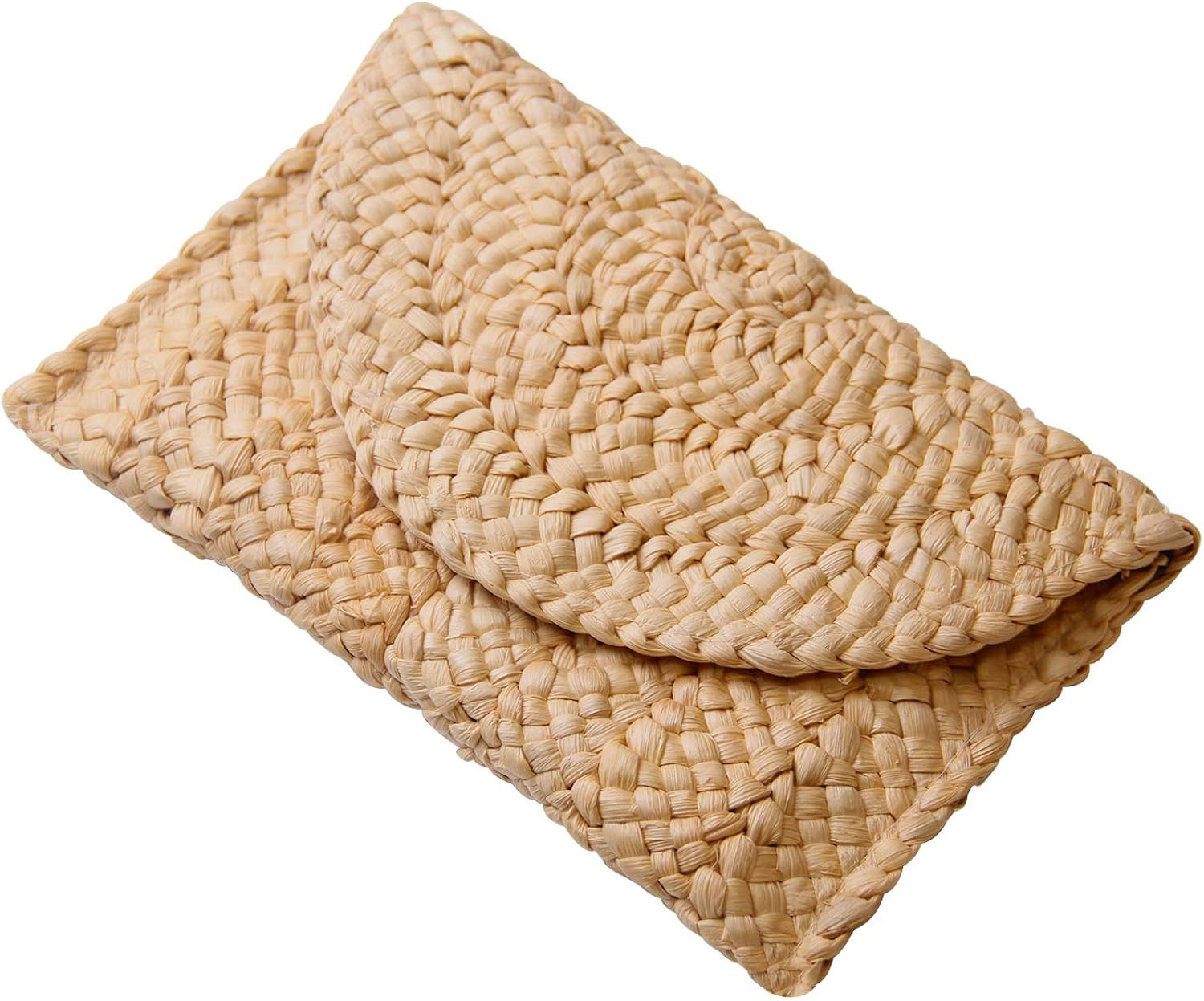 Freie Liebe Straw Clutch Purses for Women Summer Beach Bags Envelope Woven Clutch Handbags | Amazon (US)