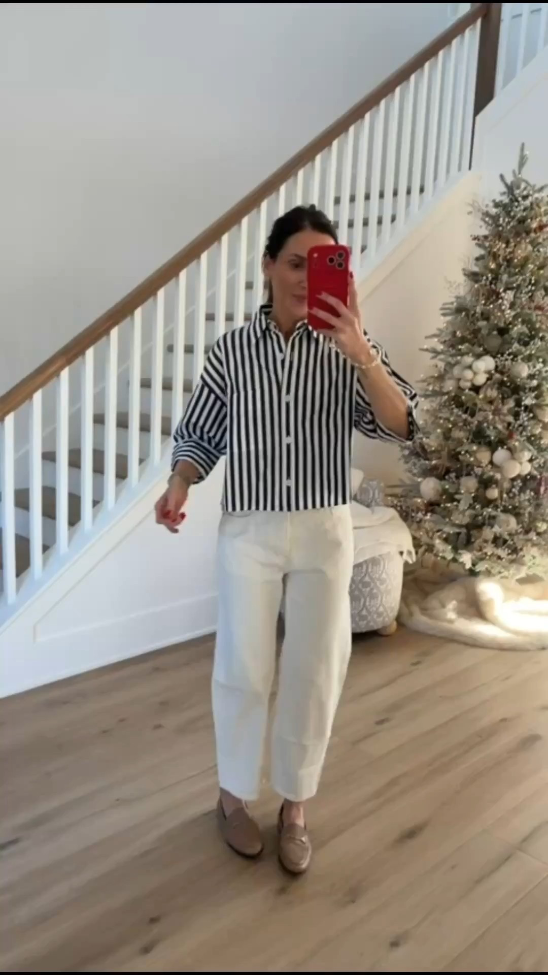 Business casual outfit, early spring outfit, office outfit, barrel leg jeans, annabrstyle.

#LTKSeasonal #LTKWorkwear #LTKootd