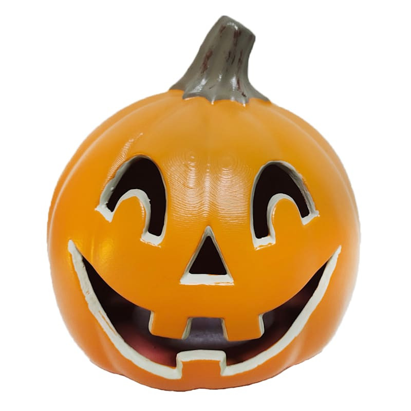 Orange LED Jack-o'-Lantern, 5" | At Home