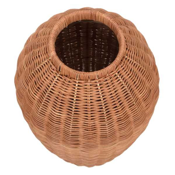 Tall Natural Rattan Decorative Vase, 10.6x17 | At Home