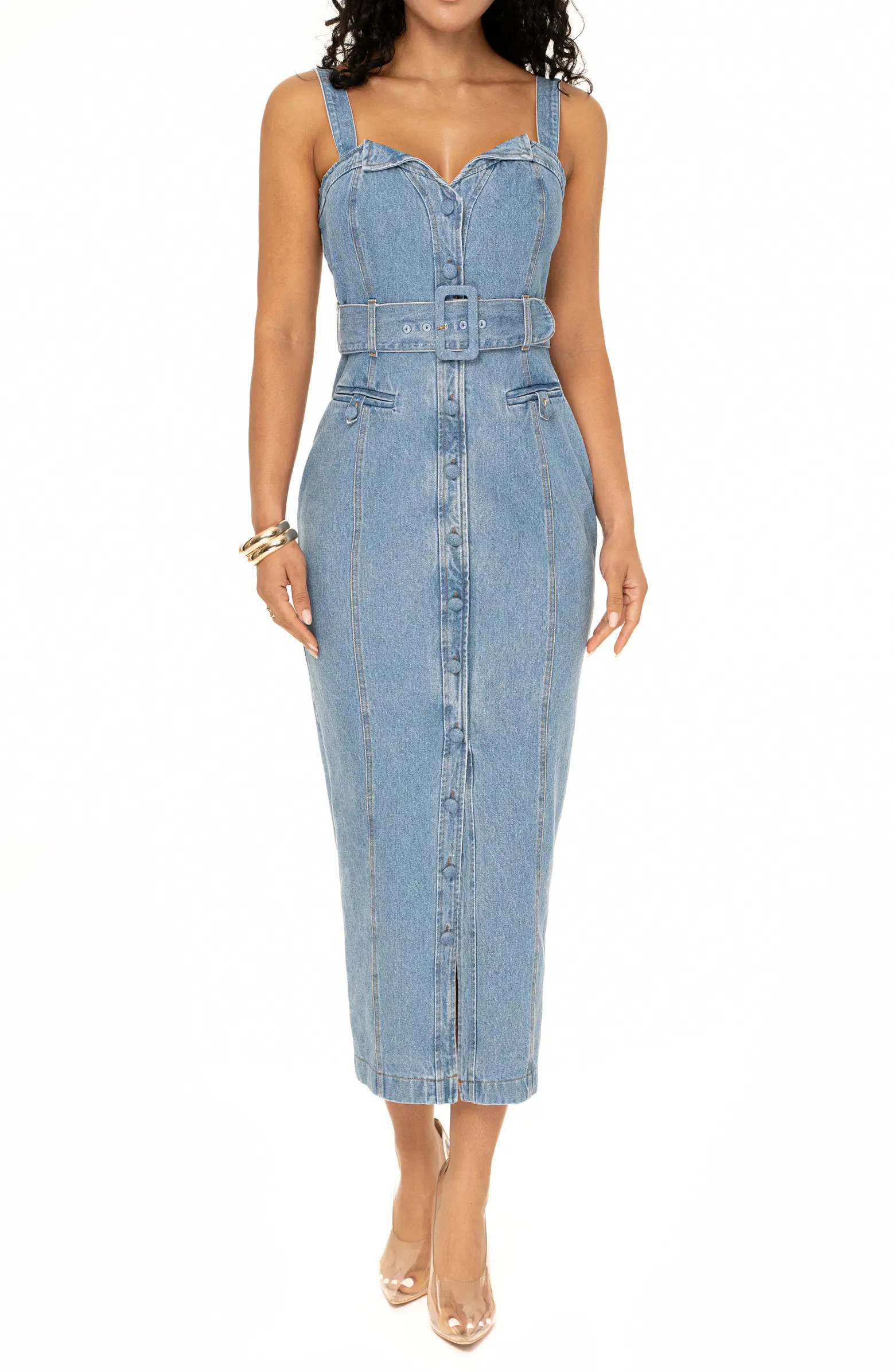 Celene Denim Maxi Dress | Nordstrom