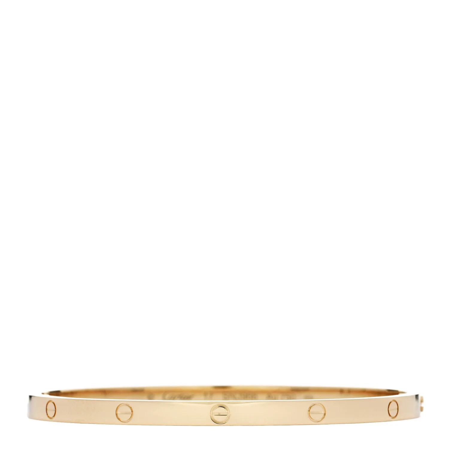 18K Yellow Gold Small LOVE Bracelet 17 | FASHIONPHILE (US)