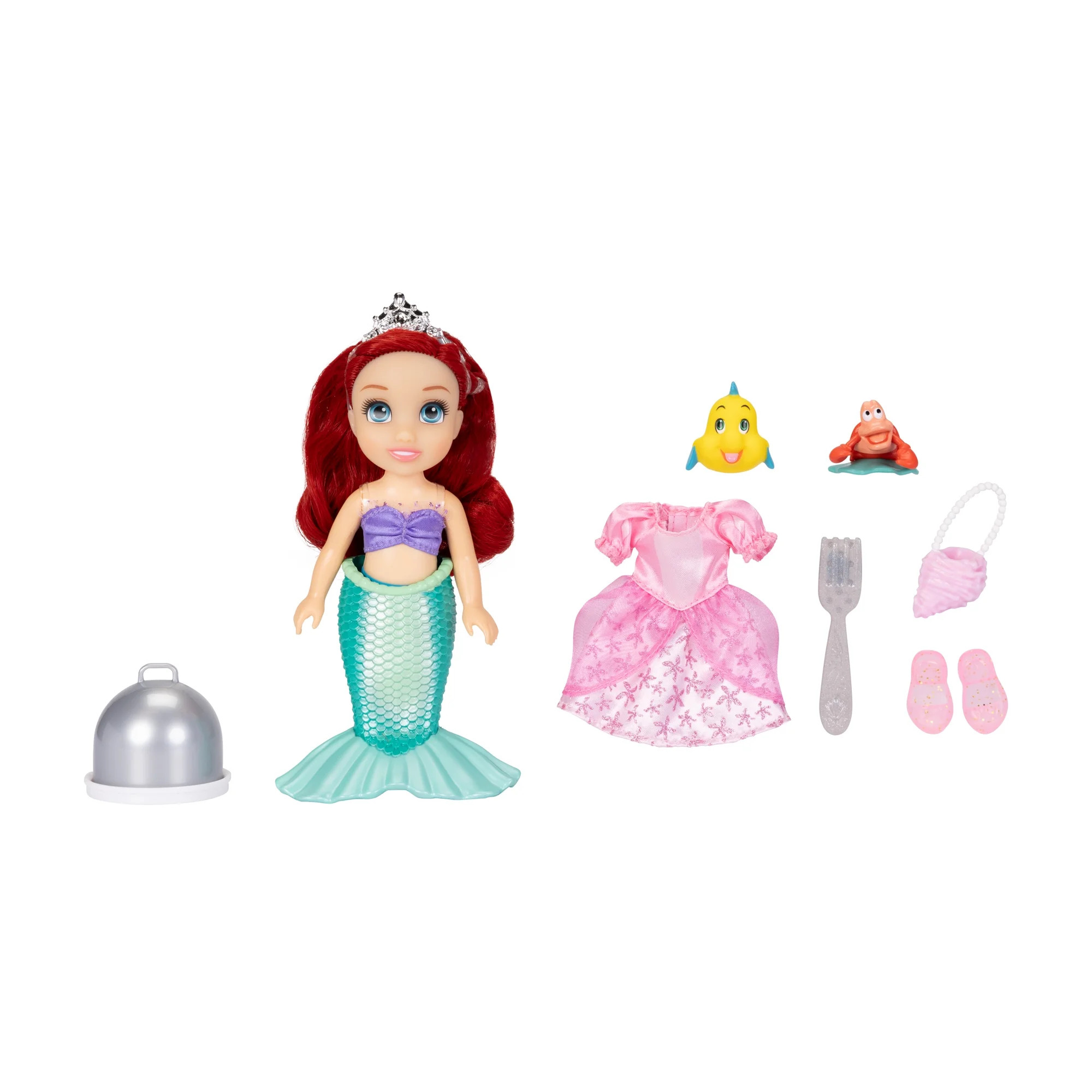Disney Princess Ariel Petite Deluxe Doll Set - Walmart.com | Walmart (US)