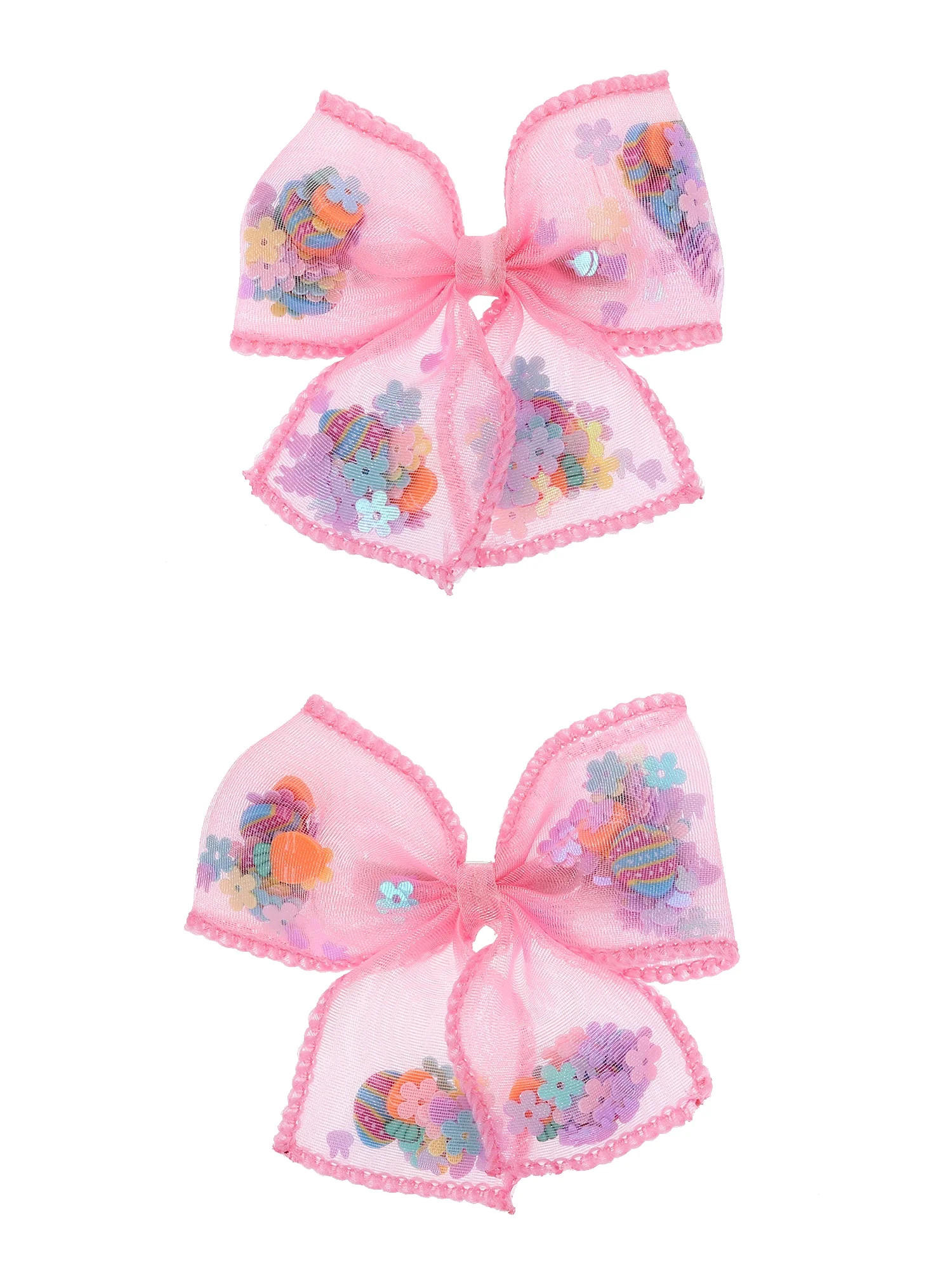 Way to Celebrate Easter Pink Bow Hair Clips, 2 Pieces | Walmart (US)