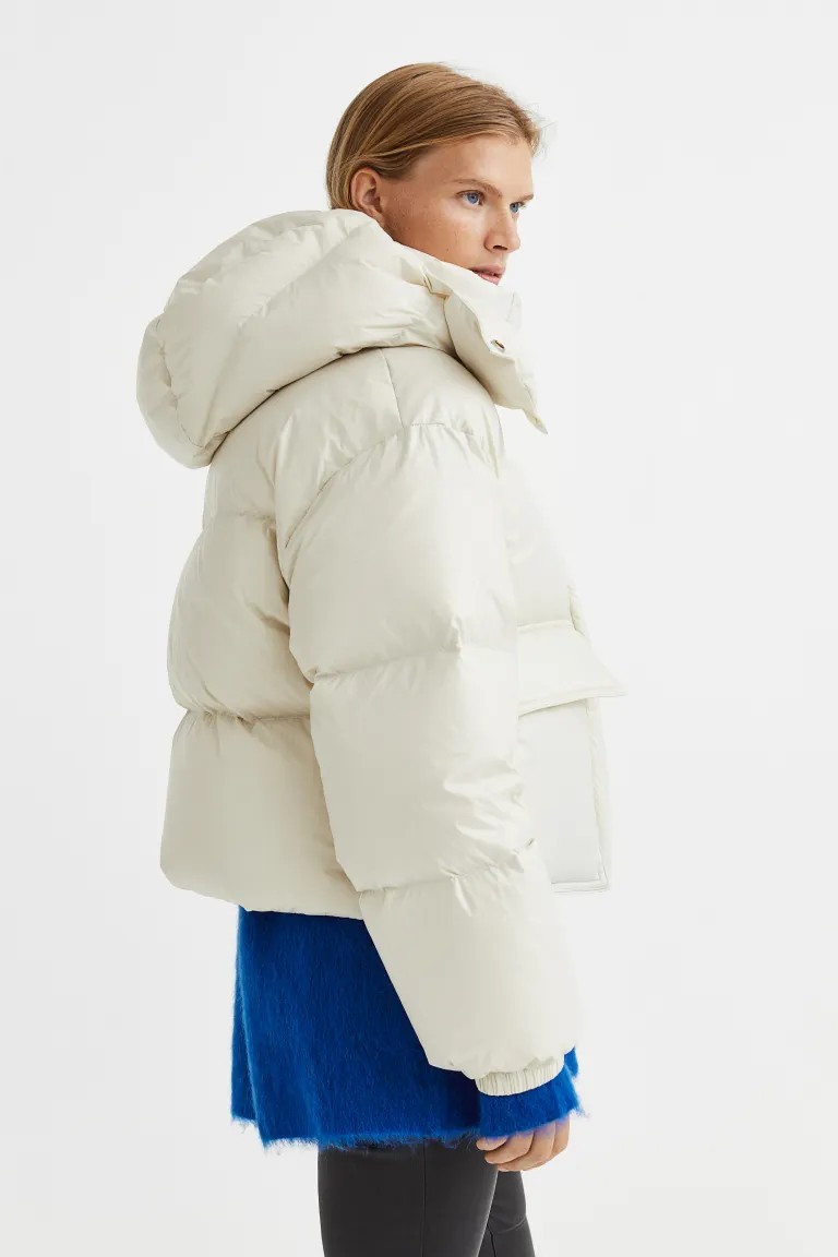 Hooded down jacket | H&M (UK, MY, IN, SG, PH, TW, HK)