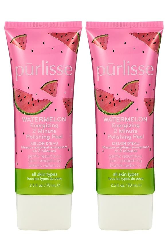Purlisse Watermelon Energizing 2 Minute Polishing Peel, Cruelty-free, Paraben & Sulfate-free, Bri... | Amazon (US)