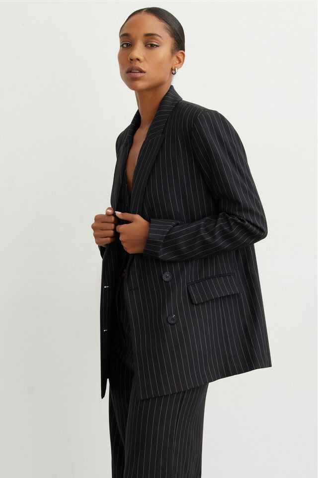 Kyra Double Breasted Blazer | Dynamite Clothing