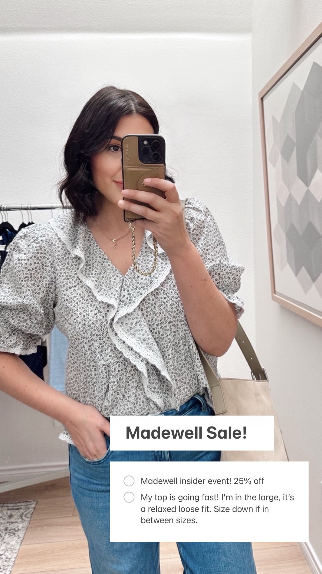 Madewell sale this week! Madewell Insider Event and save 25%!

I’m in the large of the top, it runs relaxed!

#LTKSpringSale