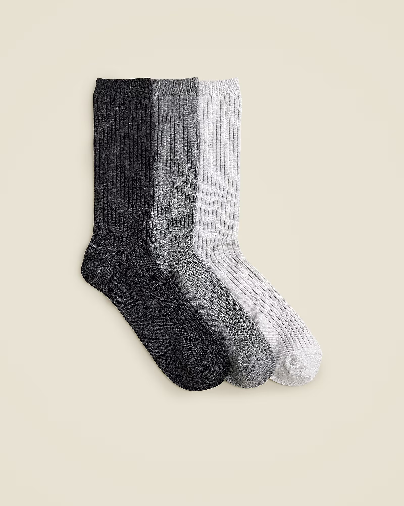 Cozy ribbed trouser socks three-pack | J. Crew US