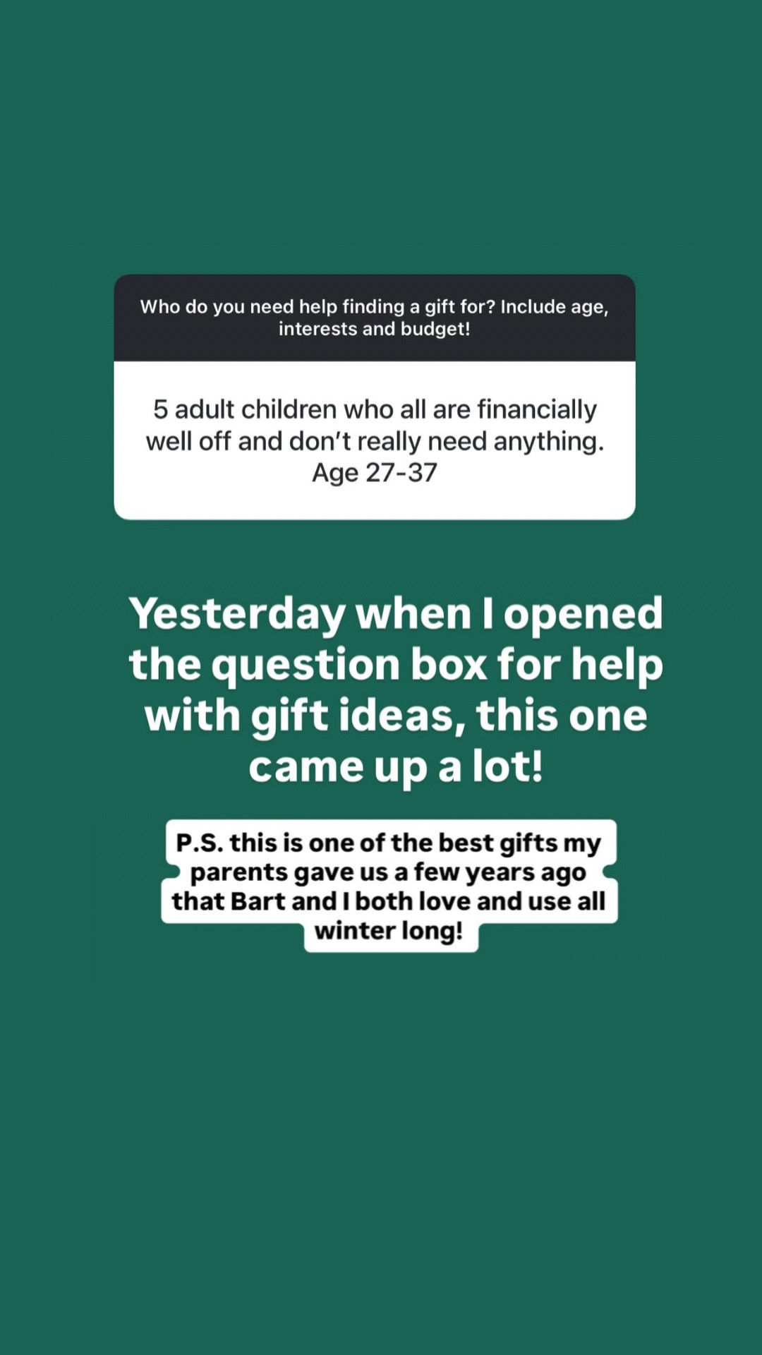 Adult children can be tricky to buy for - this is the best gift my parents gave us for Christmas a few years ago. 

#LTKGiftGuide
