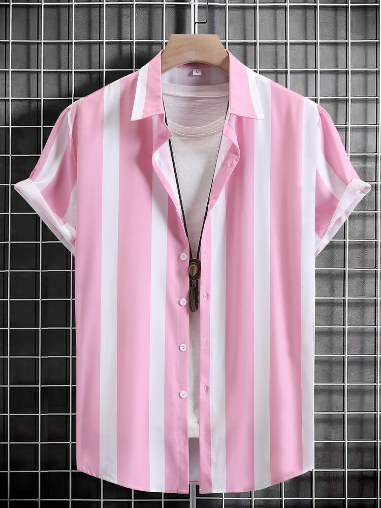 Men Color Block Shirt Without Tee | SHEIN