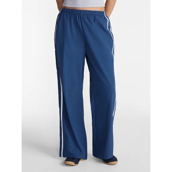 No Boundaries Nylon Game Day Track Pants, 30.5'' Inseam, Women's XXS-XXL | Walmart (US)