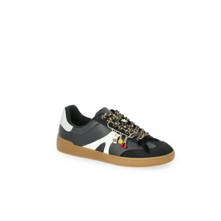 No Boundaries Women's Lace-Up Sport Sneakers with Charms | Walmart (US)