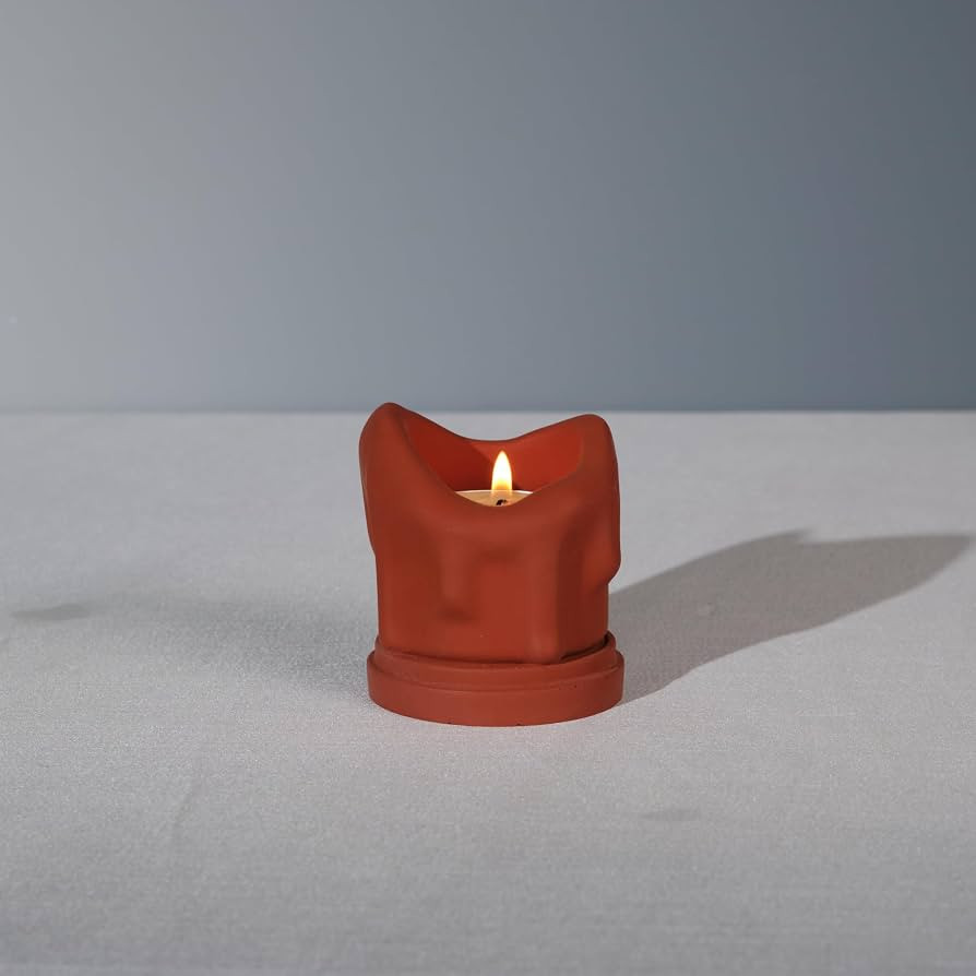 Handcrafted Tealight Candle Holder Designed as a Melting Candle; Handmade Tea Light Candle Holder... | Amazon (US)