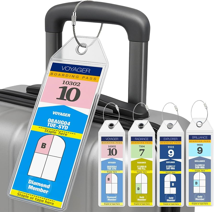 Cruise On Royal Caribbean Cruise Luggage Tag Holder (4 Pack) – Fits All Royal Caribbean Ships, ... | Amazon (US)