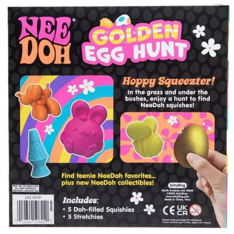 NeeDoh 2025 Easter Golden Egg Hunt Mystery 10-Pack (10 Squishy Surprises!) | Walmart (US)
