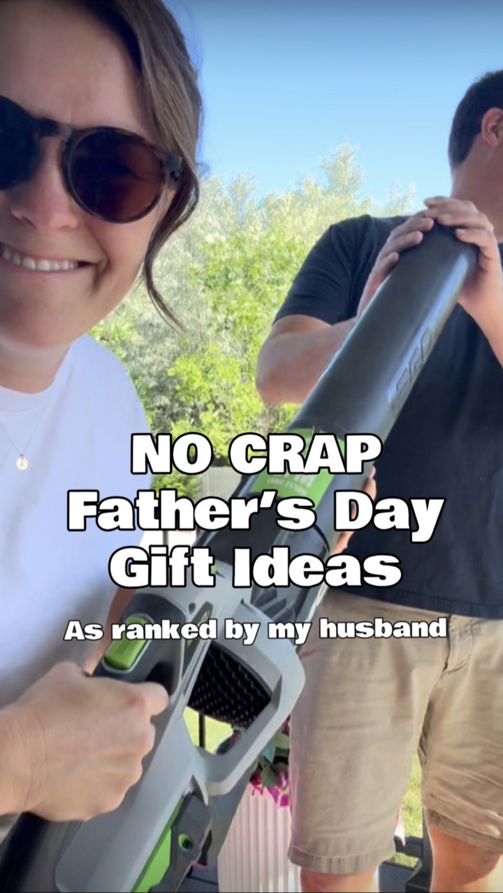 Can you tell physical touch is his love language? 🤣

If you still need some ideas, hopefully these help you see the way to a man’s heart!

Comment “NO CRAP” if you want a gift that’s Dad approved 👨🏽

AND let’s help each other out…tell me what you’re getting Dad 👇🏻