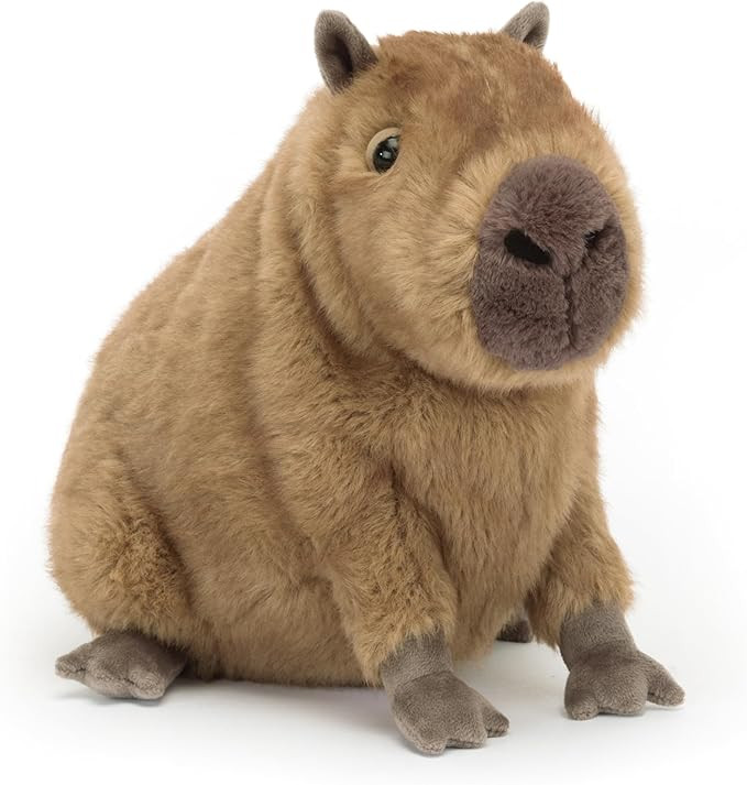 Jellycat Clyde Capybara Stuffed Animal, 9.5 inches - Capybara Plush Toy - Classic Children's Gift | Amazon (US)