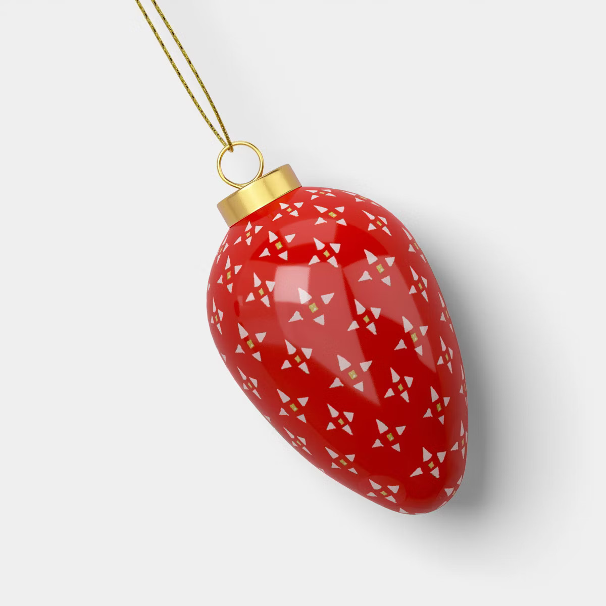 Set of 6 Patterned Ceramic Christmas Ornaments - Threshold™ | Target
