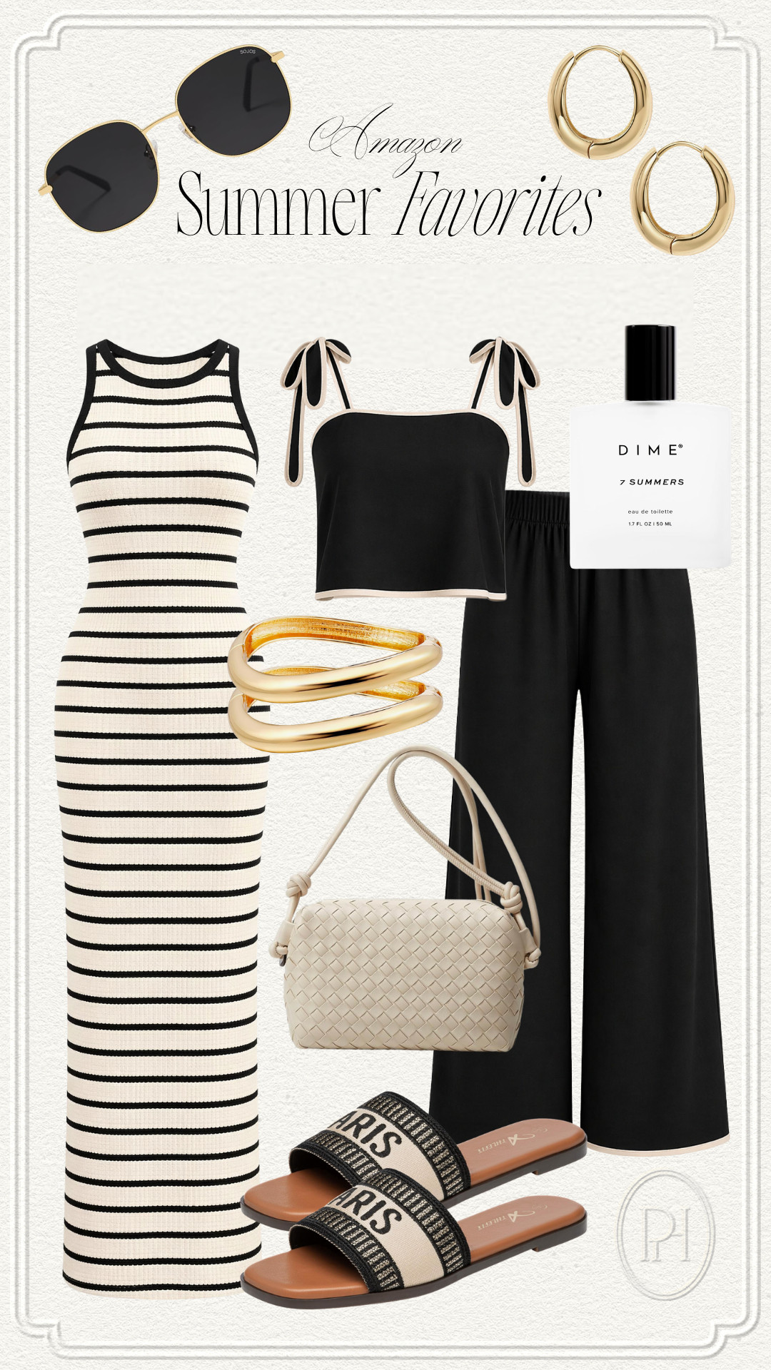 Loving these super chic summer style finds from Amazon!

striped maxi dress, body con dress, matching set, black matching set, gold bangle bracelets, gold hoop earrings, sunglasses, sandals, slides, designer dupes, perfume, body spray, fragrance, summer fashion, summer outfit, summer style, summer looks, white handbag, crossbody bag 

 #LTKgrwm #LTKootd #LTKSeasonal