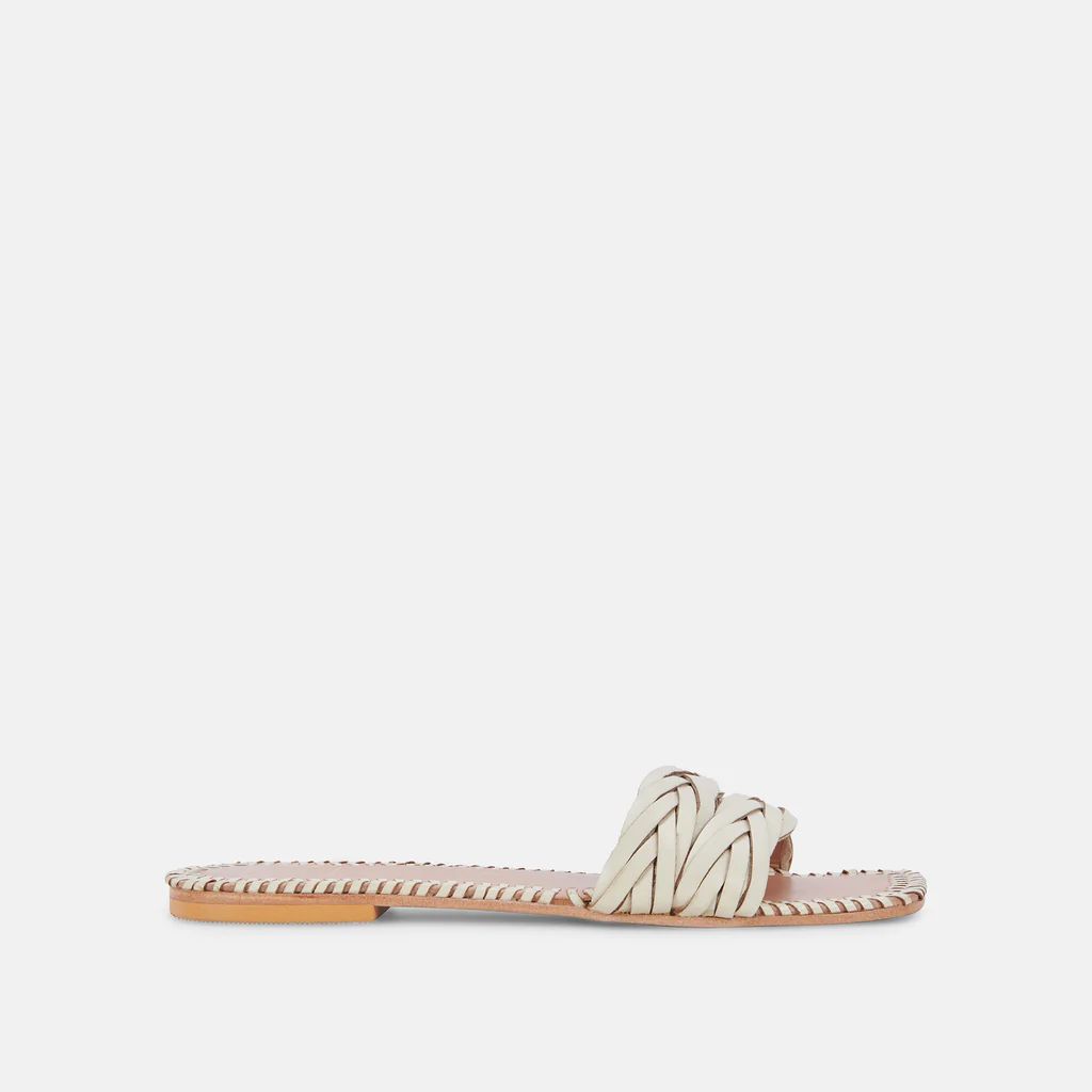 AVANNA SANDALS BONE LEATHER | DolceVita.com