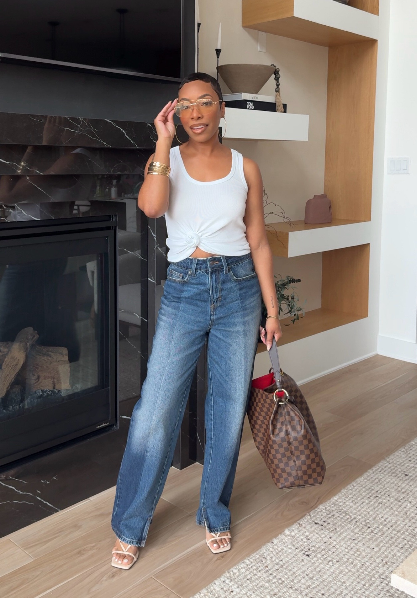 It’s giving 90s Fineeee✨😌🎶 picked up a few pieces from the KBB collection for a lil’ casual date day and the goal was to serve 90s realness…and what’s more 90s than a white tee, hoop earrings and baggy acid washed jeans😂 #datenight #casualoutfit #outfitideas #datenightinspo

#LTKgrwm #LTKmomlife #LTKootd