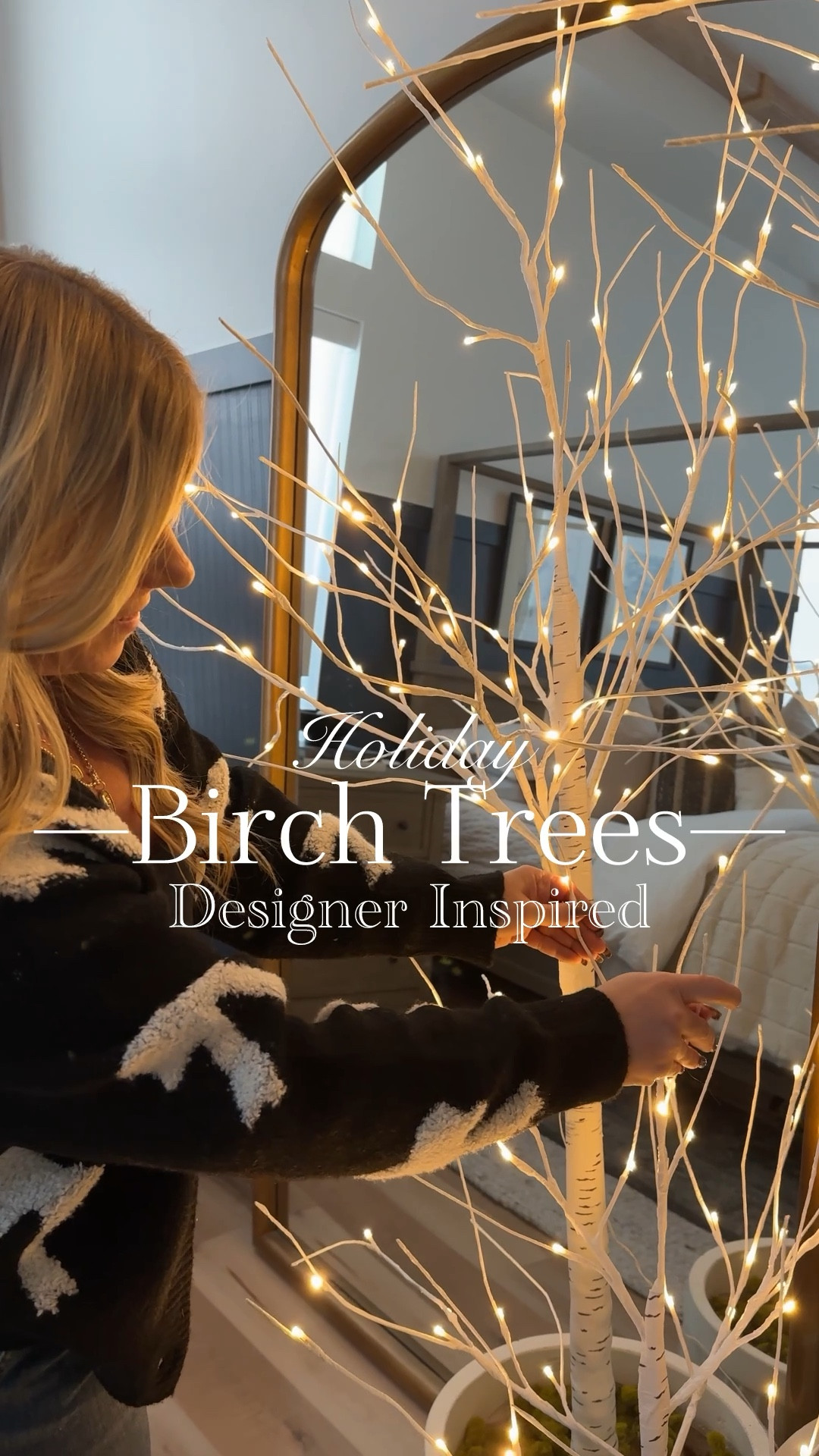 Designer inspired light up birch trees 

#LTKHome #LTKWatchNow #LTKHoliday