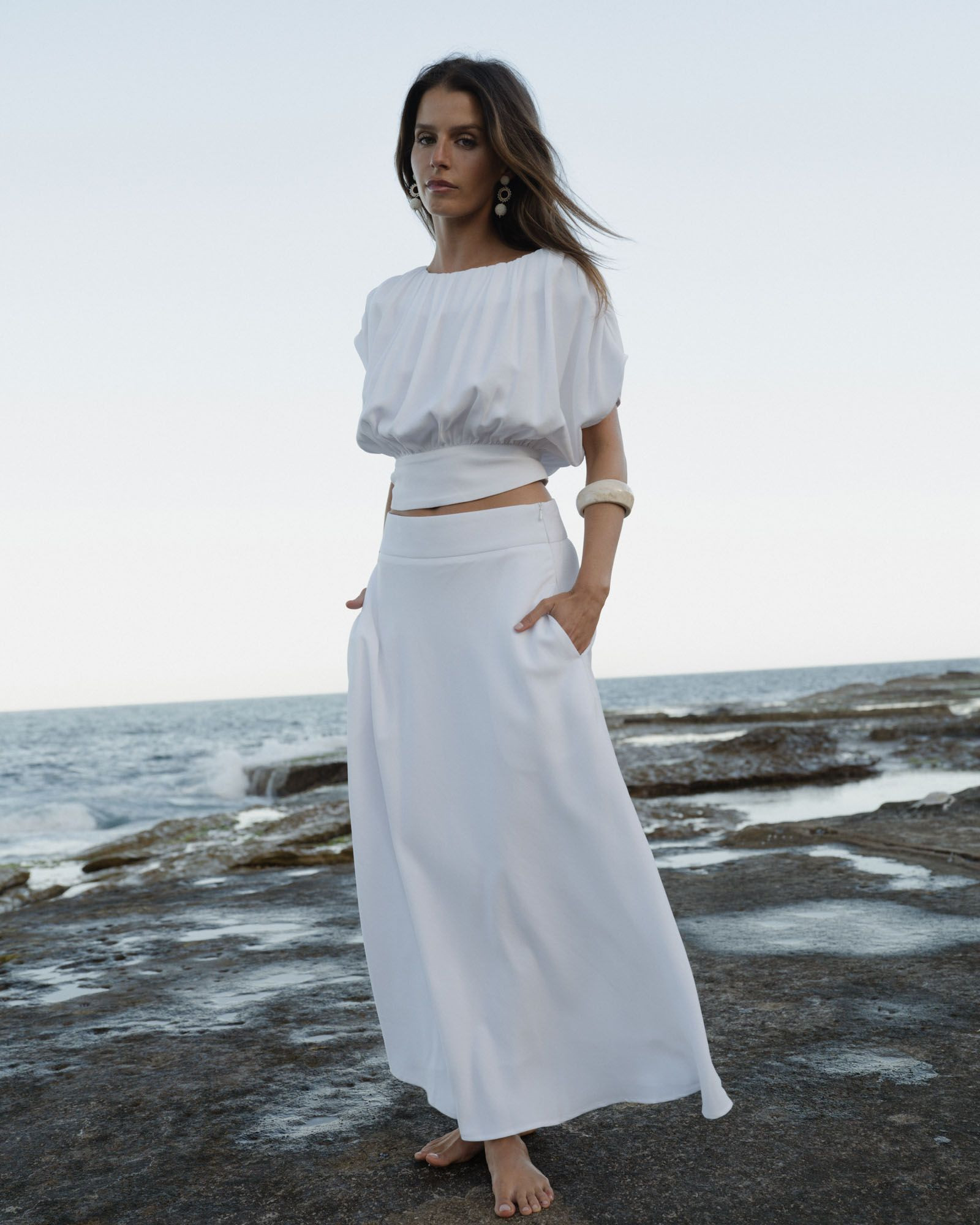 Goulbury A-line Midi Skirt | FORCAST