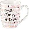Cute Inspirational Coffee/Tea Mug for Women | Do All Things in Love Motivational Mug | Pastel Pin... | Amazon (US)