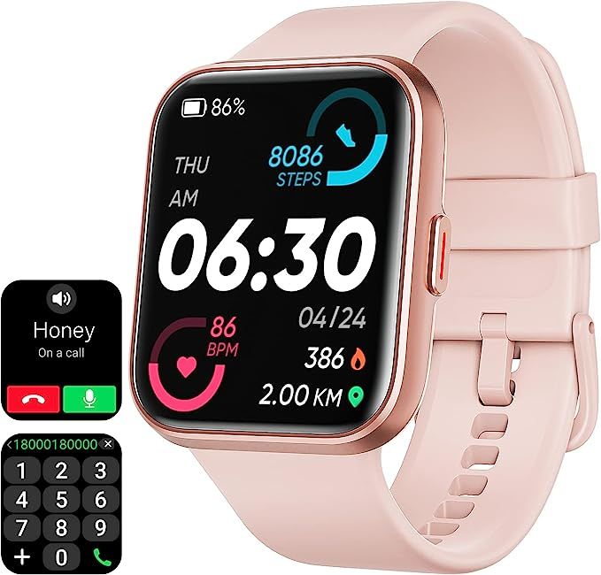 Amazon.com: Smart Watches for Women[Call Receive/Dial] Fitness Watches for Women [Alexa Built-in]... | Amazon (US)