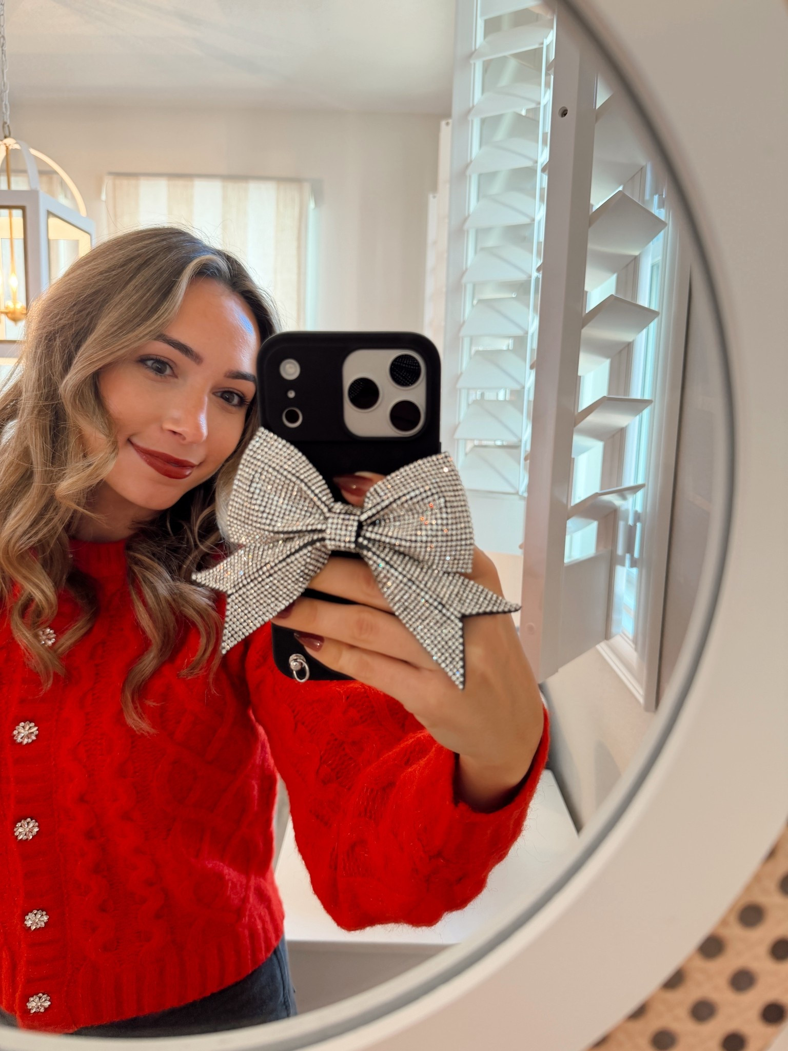 Drugstore red lip that isn’t TOO red and cute red Christmas sweaters!! Also been loving this phone case so much! Would make the perfect stocking stuffer. Gifts for her  

#LTKGiftGuide #LTKSaleAlert #LTKHoliday