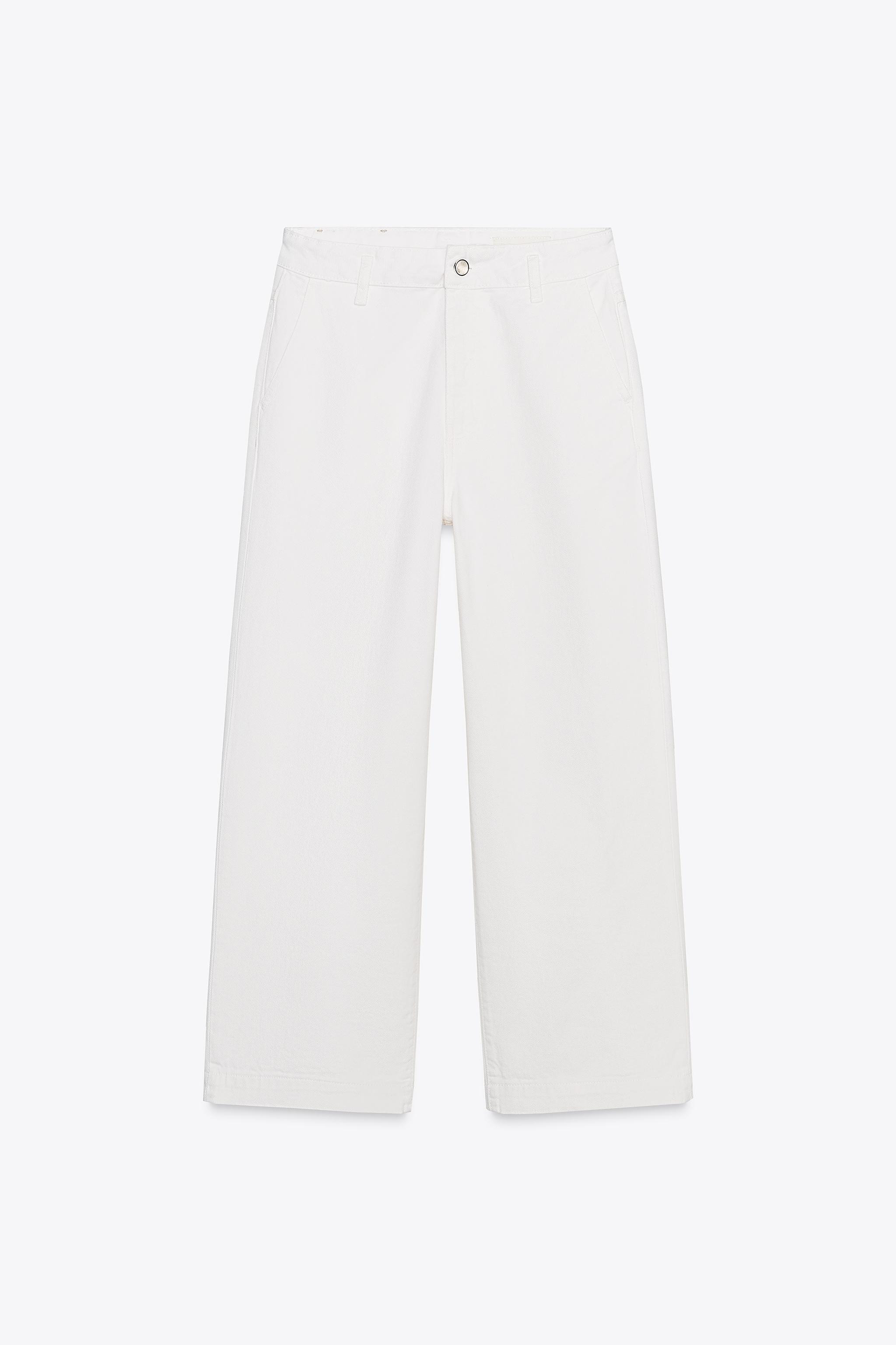 ZW COLLECTION CROPPED CHINO PANTS | Zara US