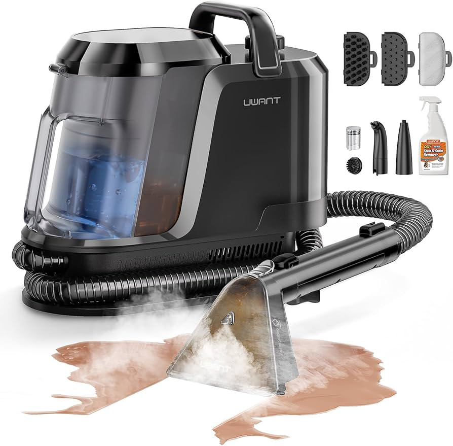 Uwant Carpet Cleaner Machine with Steam&Hot&Cold Water System 18Kpa Powerful Suction Upholstery C... | Amazon (US)