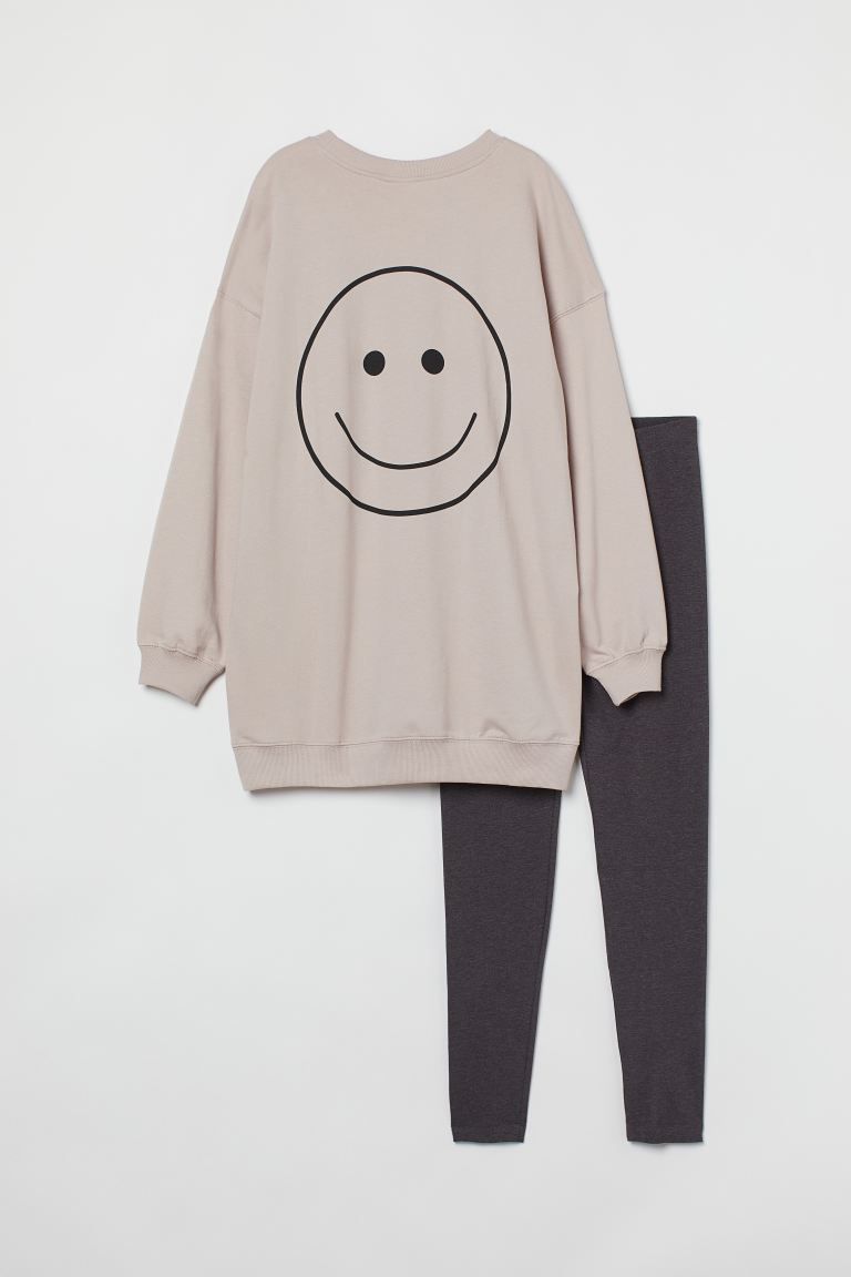 Pajama Sweatshirt and Leggings | H&M (US + CA)