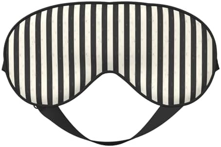 Black White Thick Stripes Print Sleep Masks for Women & Men, Eye Masks for Sleep, Sleeping Mask B... | Amazon (US)