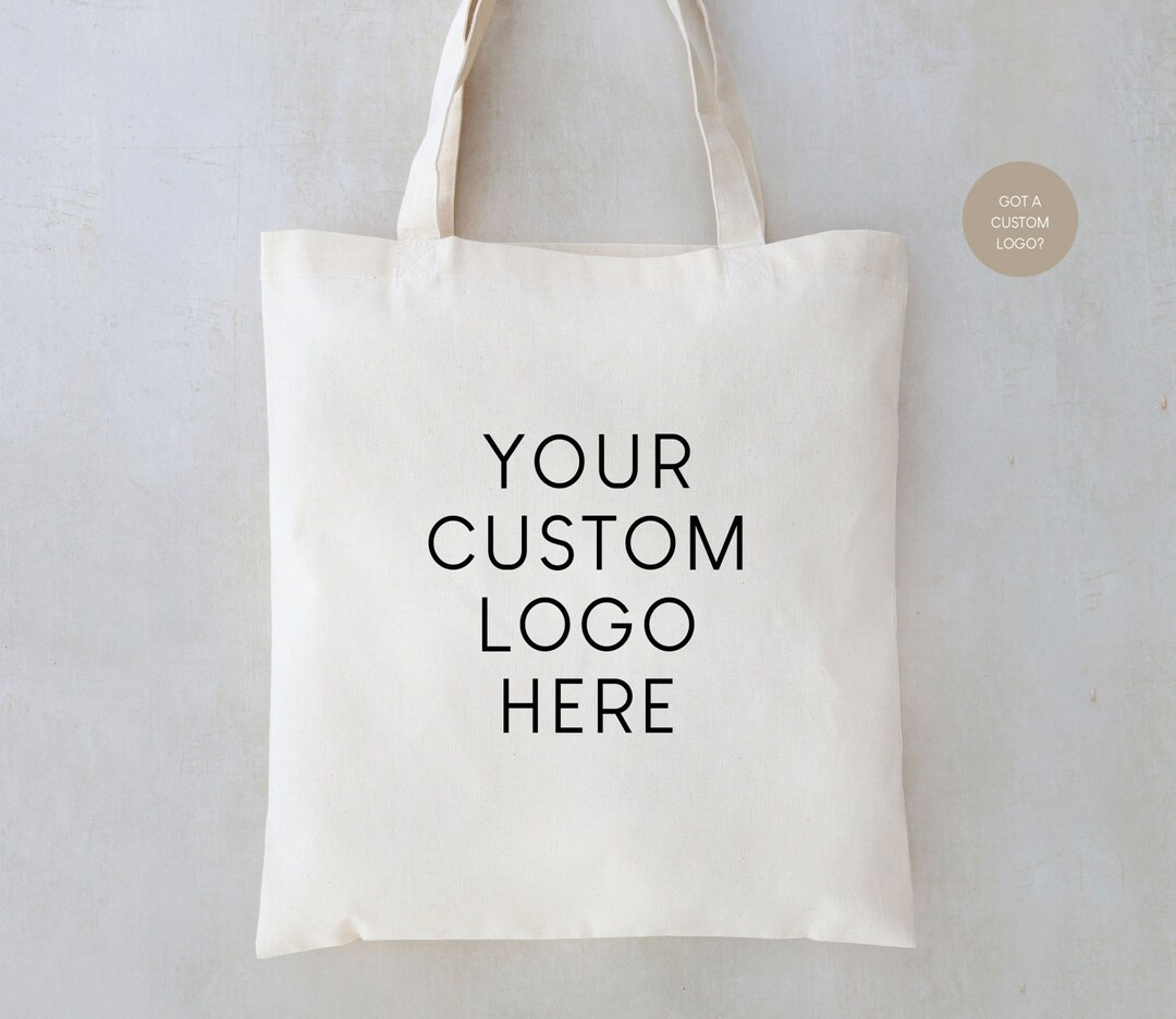 Custom Logo Tote Bags - Custom Business Bags - Business Logo Bags - Custom Wedding Logo Bags - Cu... | Etsy (US)