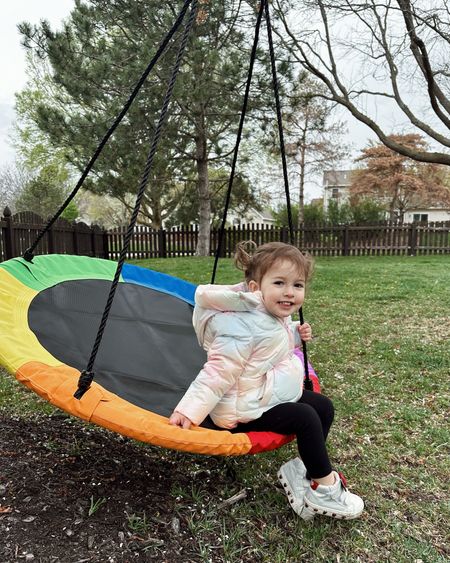 My baby girl is loving this swing! Great activity for toddlers to play outside. Summer outdoor toys and playground #amazonfind #toddler #summer

#LTKfindsunder50 #LTKkids #LTKbaby