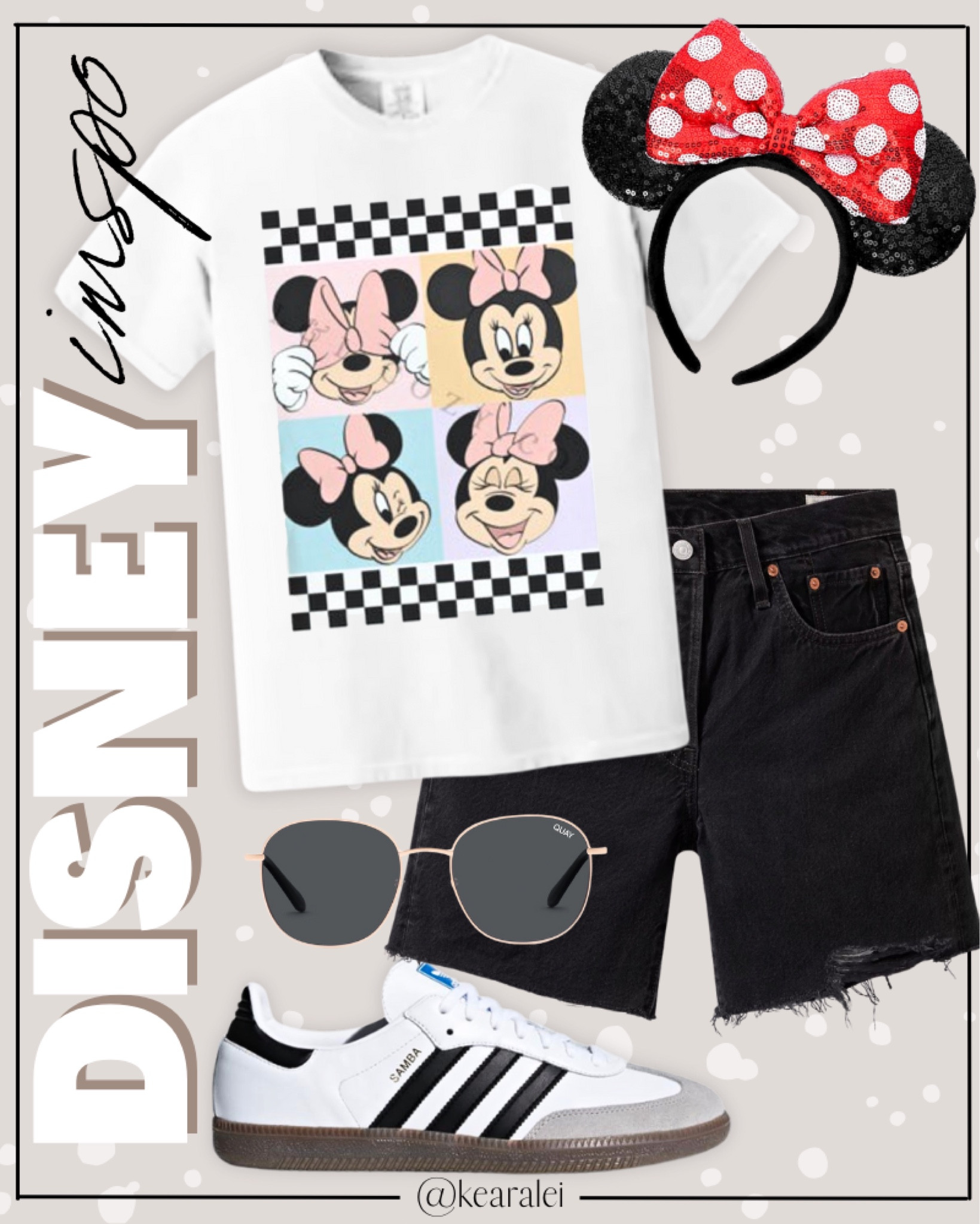 Disney outfit idea Disney world outfits Disneyland Minnie Mouse Mickey Mouse Ear headband Minnie ears red bow polka dot Minnie Mouse tshirt checkeredshirts tops Nike sneakers shoes black distressed mom shorts Levi’s shorts Bermuda mid thigh shorts jeans denim adidas samba sneakers || #disney #Disneyland #disneyworld #outfit #outfits #minnie #mickey #mouse #amazon #affordable #cheap #budget
.
.
Amazon fashion, teacher outfits, business casual, casual outfits, neutrals, street style, Midi skirt, Maxi Dress, Swimsuit, Bikini, Travel, skinny Jeans, Puffer Jackets, Concert Outfits, Cocktail Dresses, Sweater dress, Sweaters, cardigans Fleece Pullovers, hoodies, button-downs, Oversized Sweatshirts, Jeans, High Waisted Leggings, dresses, joggers, fall Fashion, winter fashion, leather jacket, Sherpa jackets, Deals, shacket, Plaid Shirt Jackets, apple watch bands, lounge set, Date Night Outfits, Vacation outfits, Mom jeans, shorts, sunglasses, Disney outfits, Romper, jumpsuit, Airport outfits, biker shorts, Weekender bag, plus size fashion, Stanley cup tumbler
.

Target, Abercrombie and fitch, Amazon, Shein, Nordstrom, H&M, forever 21, forever21, Walmart, asos, Nordstrom rack, Nike, adidas, Vans, Quay, Tarte, Sephora, lululemon, free people, j crew jcrew factory, old navy
.

boots booties tall over the knee, ankle boots, Chelsea boots, combat boots, pointed toe, chunky sole, heel, high heels, mules, clogs, sneakers, slip on shoes, Nike, adidas, vans, dr. marten’s, ugg slippers, golden goose, sandals, high heels, loafers, Birkenstocks, Steve Madden


#LTKTravel #LTKStyleTip #LTKSeasonal