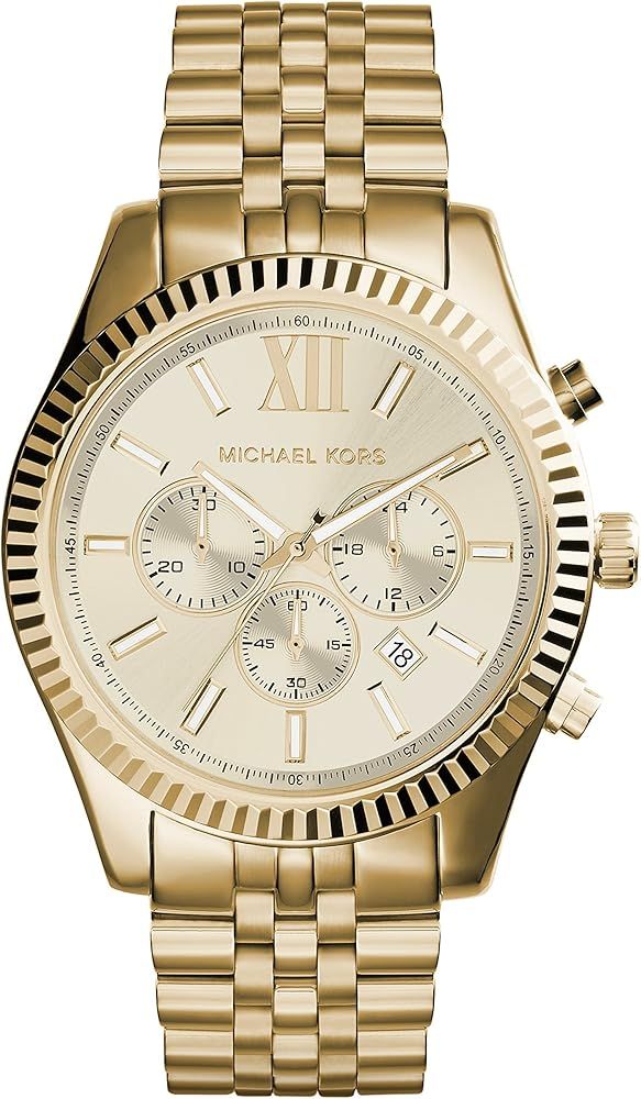 Michael Kors Lexington Chronograph Stainless Steel Watch | Amazon (CA)