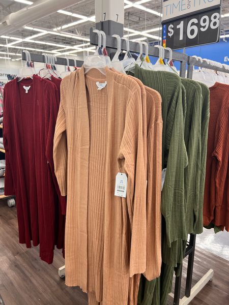 Time and Tru Ribbed Duster in all the fall colors!

#LTKcurves #LTKSeasonal #LTKworkwear