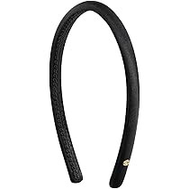 EVITA PERONI Silk Headband Thin Headbands for women Satin Headbands Non Slip and Comfortable Hairband for Women-Black | Amazon (US)