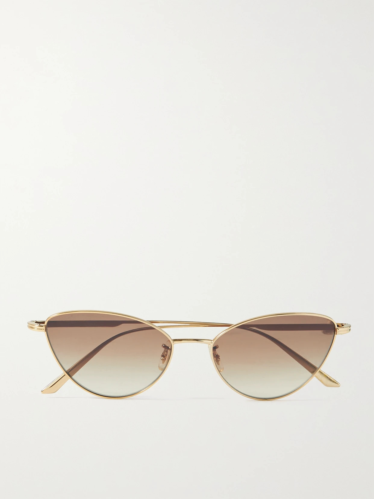 Oliver Peoples - + Khaite 1998c Cat-eye Gold-tone Sunglasses - One size | NET-A-PORTER (US)