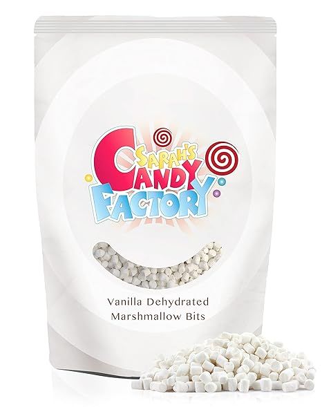 Sarah's Candy Factory Vanilla Mini Dehydrated Marshmallow Bits in Resealable Bag, 1lb | Amazon (US)