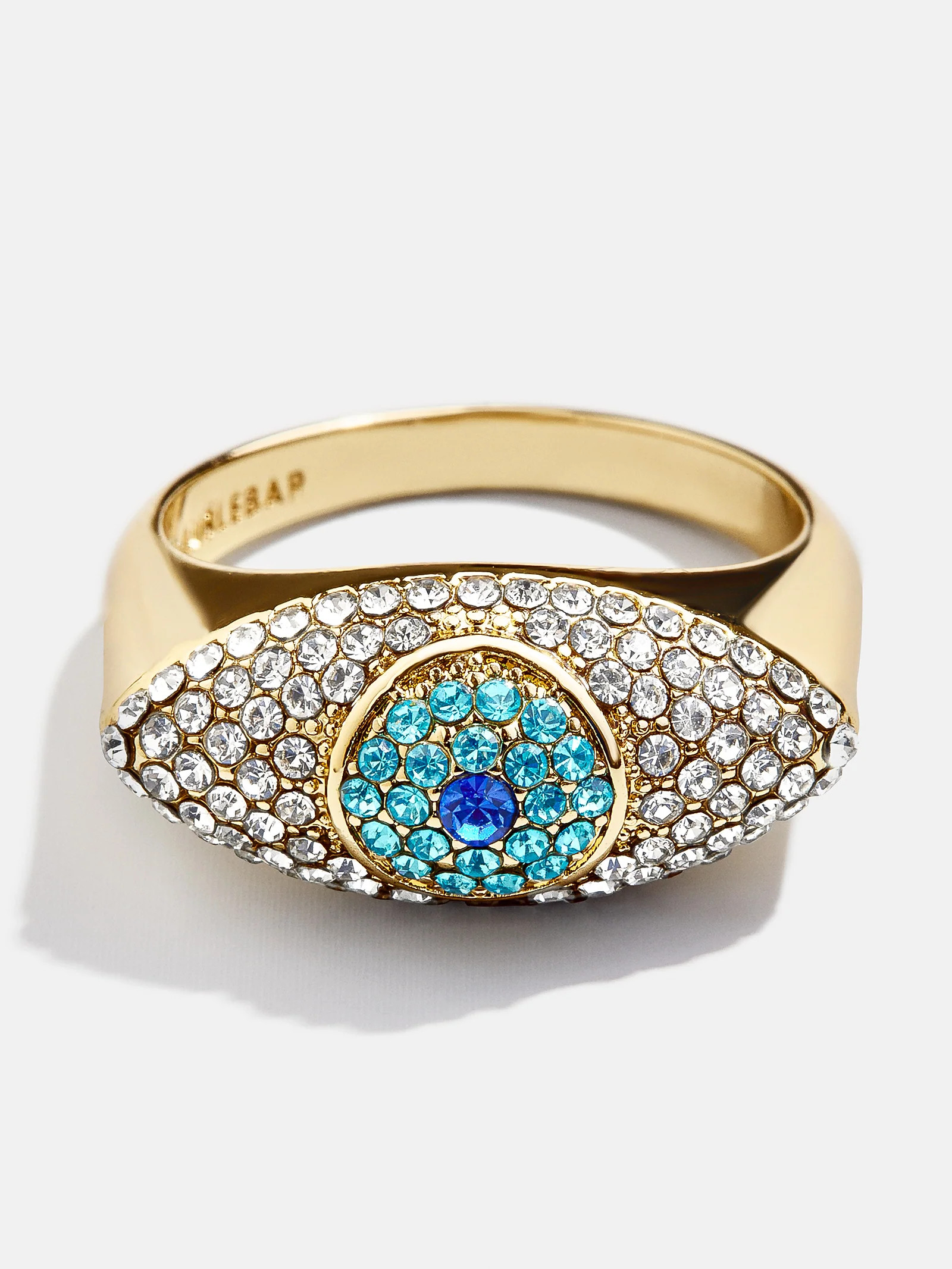 Eyes Out Statement Ring - Gold/Blue | BaubleBar (US)